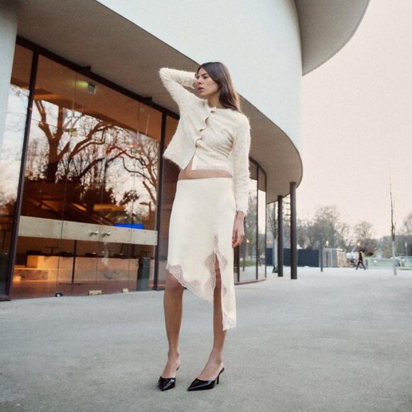 COMBINED KNIT BLAZER WITH SEQUINS - Picture 8 of 12